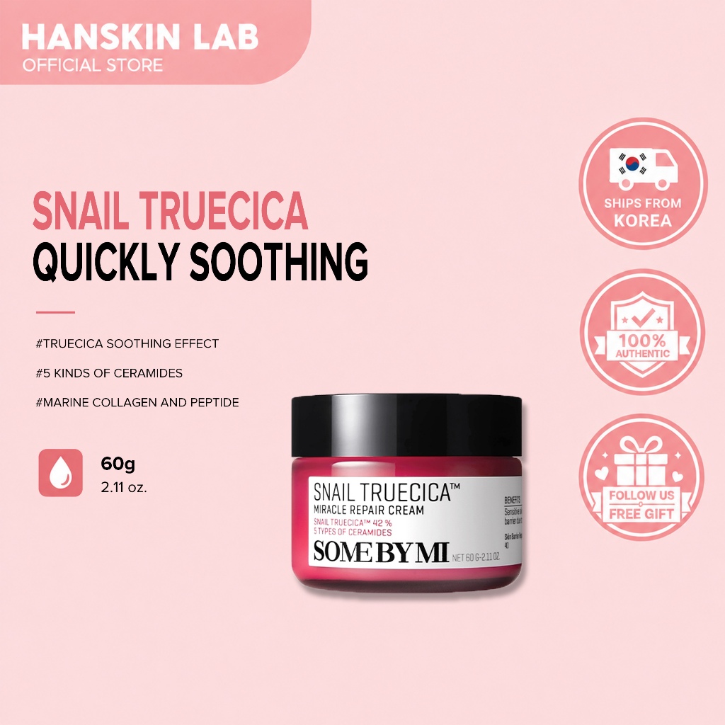 [SOME BY MI] Snail Truecica Miracle Repair Cream 60g / Snail Mucin / Sensitive Skin care