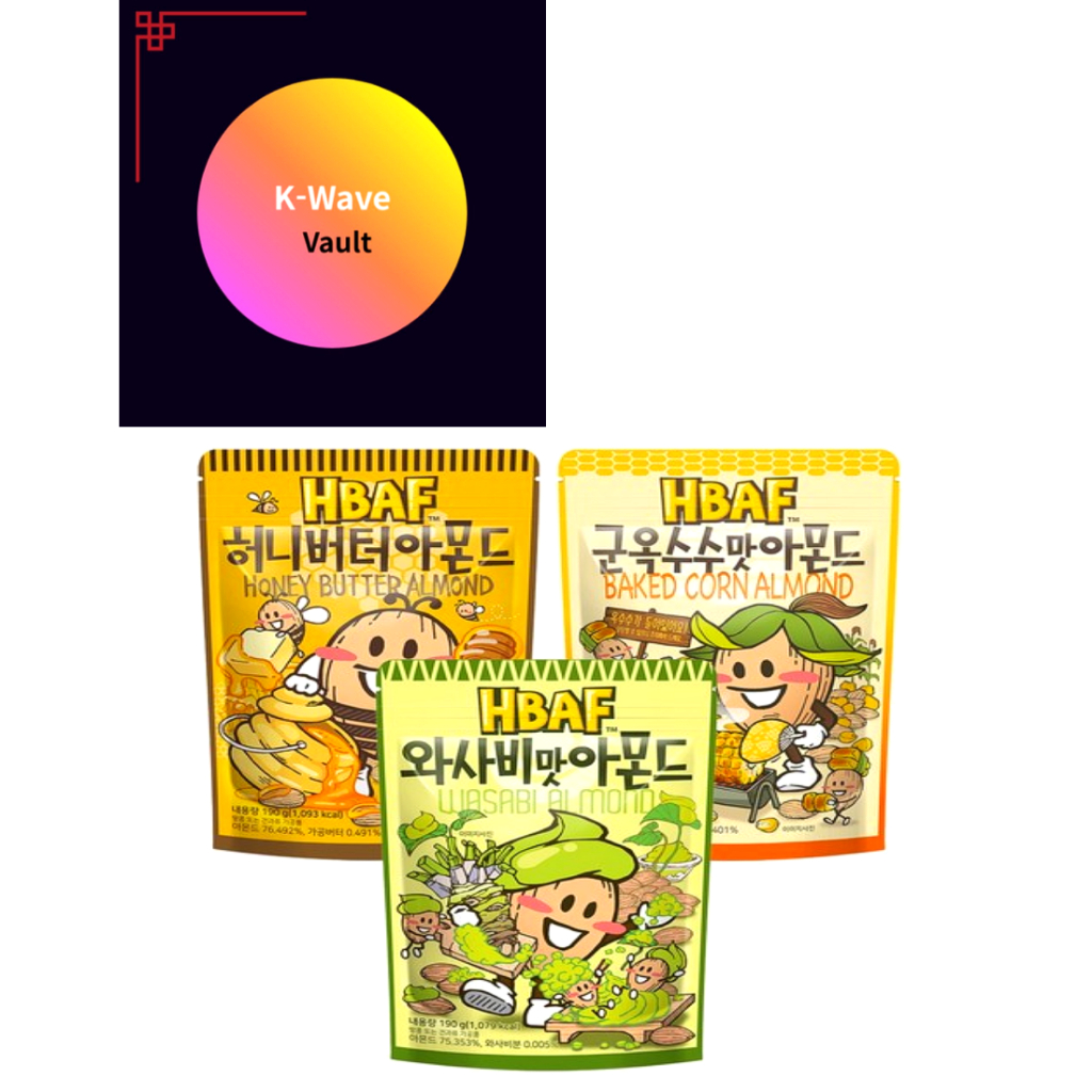 VB HBAF BAF Almond 190g – ฮันนี่บัตเตอร์ รสวาซาบิ & ข้าวโพดคั่ว