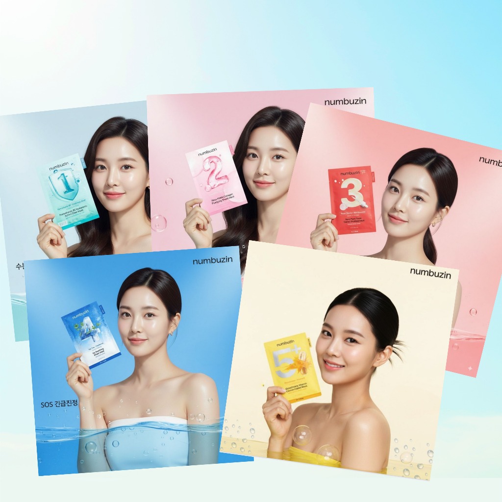 Numbuzin Sheet Mask Collection 10ea – เลือก 1 แบบ (No.1~No.5)