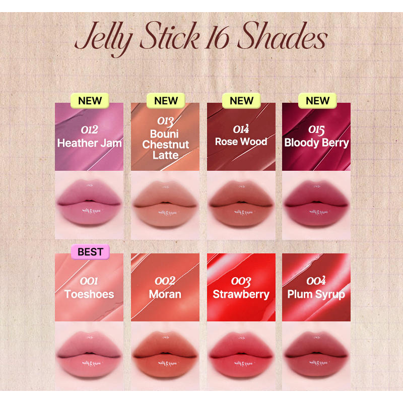 TIPTOE Jelly Stick - 14 สี / K-BEAUTY - รูปที่ 3