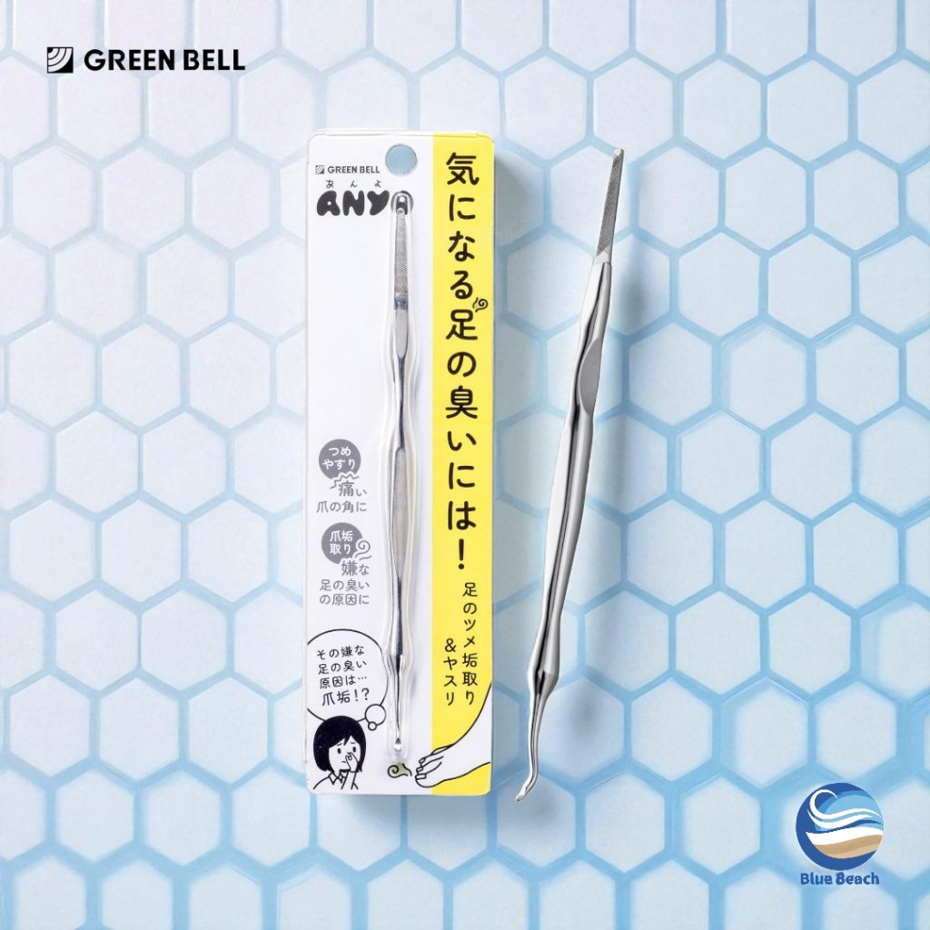 GREEN BELL PSG-300 Toenail Cleaner/ที่แคะซอกเล็บเท้า/แก้เท้าเหม็น/ตะไบเล็บ/Stainless/Japan