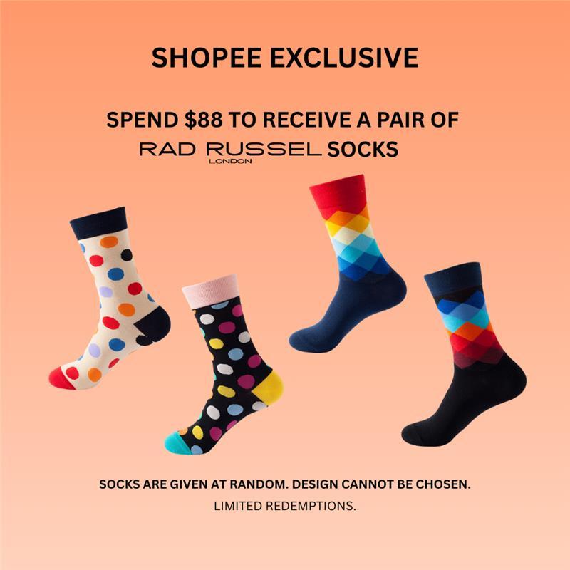 G2000 พร้อมการซื้อ – ถุงเท้า Rad Russel 1 คู่