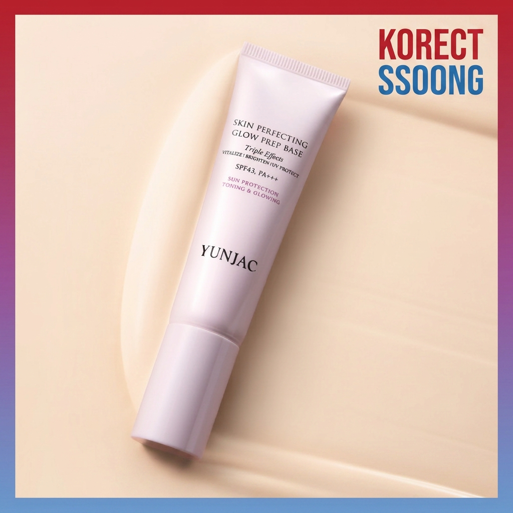 [K-Beauty] YUNJAC Skin Perfecting Glow Prep Base 30ml SPF43 Pink Tone Up Sunscreen Makeup Primer