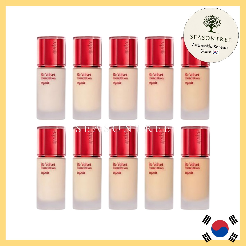 [espoir] Be Velvet Foundation 30g – รองพื้นเนื้อแมตต์กำมะหยี่แบบบางเบา