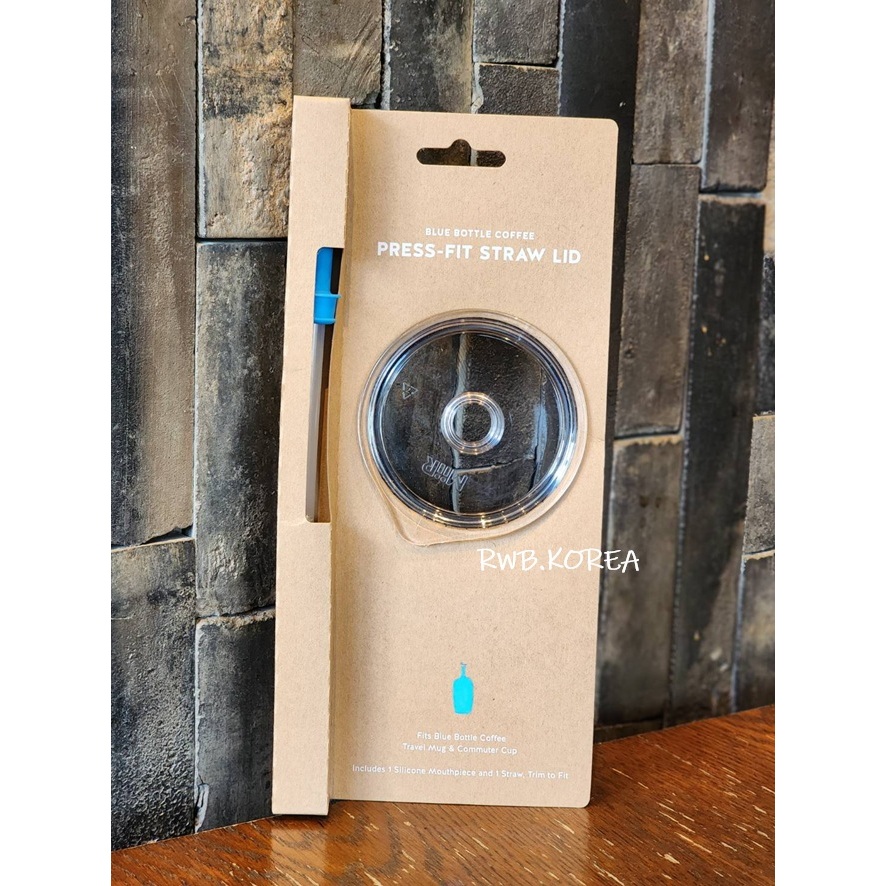 🎀【พร้อมส่ง】Korea Blue Bottle Press-Fit Straw Lid