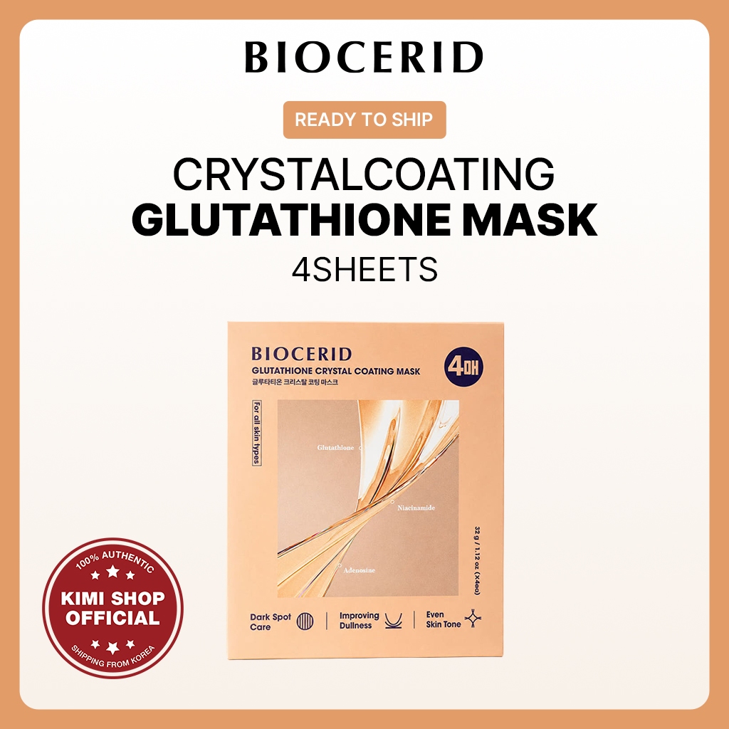 [BIOCERID] มาส์กเคลือบคริสตัลกลูตาไธโอน 4P Hydrogel Sleeping Mask