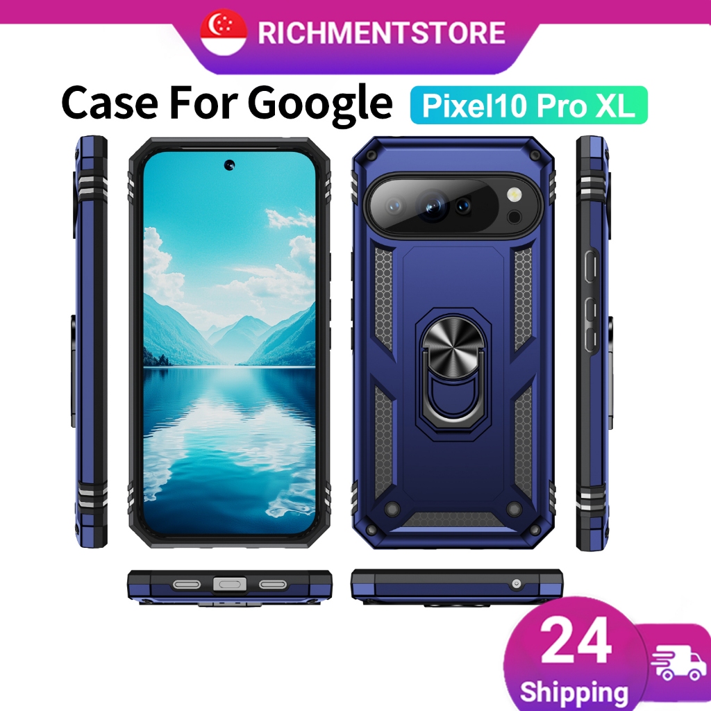 SG Shockproof Heavy Hard Case พร้อมขาตั้งโลหะและช่องเสียบการ์ดสําหรับ Google Pixel 10 Pro XL