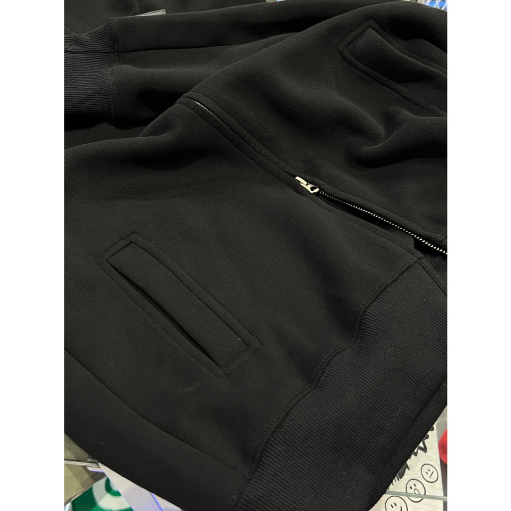 DDB Cropped 2-Way Solid Zip-Up Hoodie