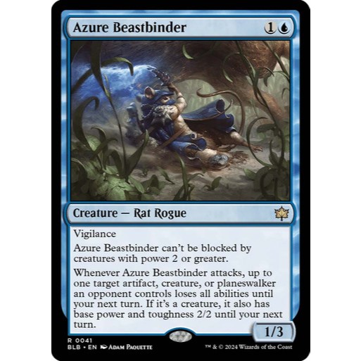 MTG Bloomburrow - Azure Beastbinder Non ฟอยล์