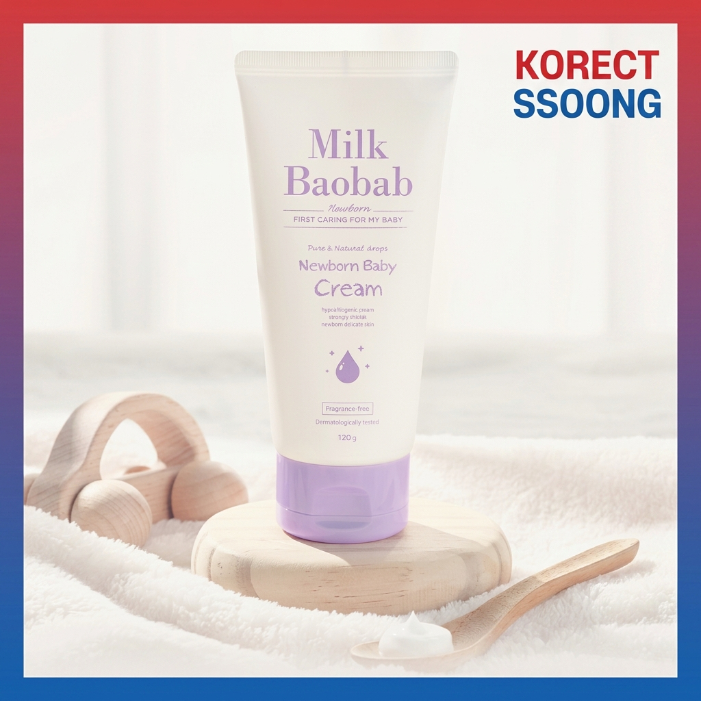 [SSOONGs pick] Milk Baobab Infant Baby Cream 120g Fragrance Free 100Hr Moisture