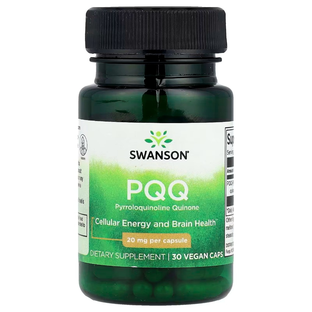 Swanson PQQ Pyrroloquinoline Quinone | 20 มก. 30 หมวกวีแกน | จัดส่งจากกรุงเทพเกาหลี