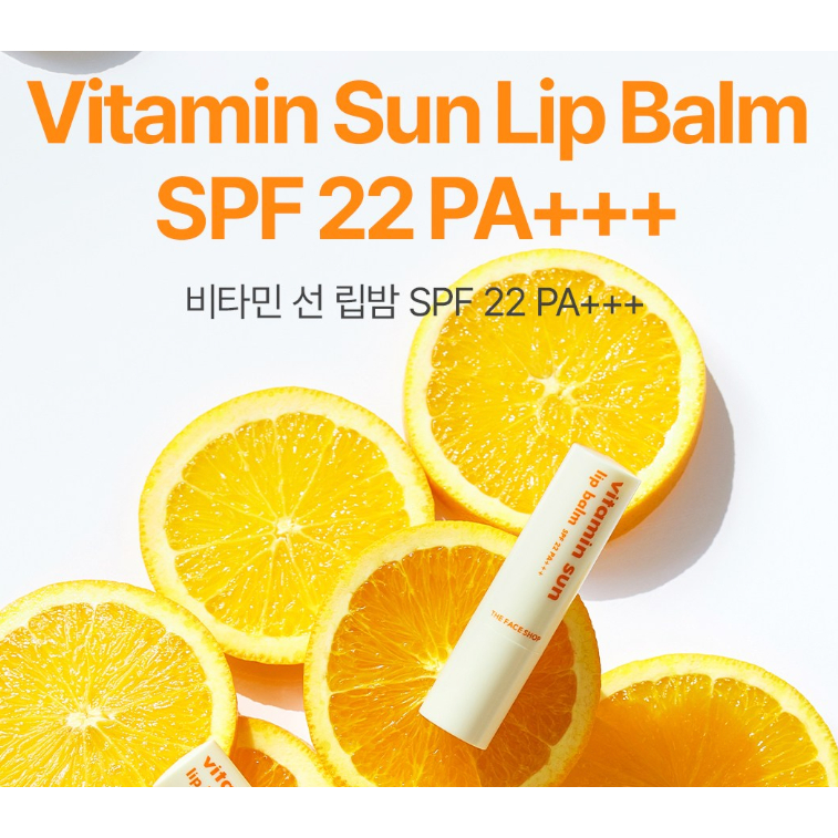 [The Face Shop] [1+1] Tinted Lip Balm With SPF/UV Lip Balm/Vitamin Sun Lip Balm/UV Protection