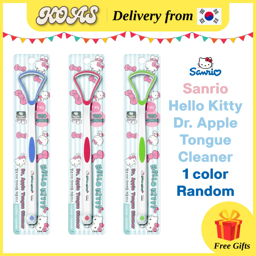 [Sanrio] Hello Kitty Dr. น้ํายาล้างลิ้นแอปเปิ้ล 1 สีสุ่ม เครื่องมือดูแลช่องปาก