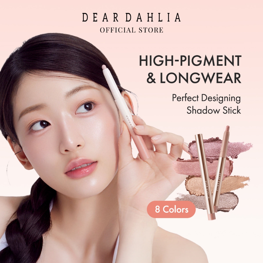 【new colors】[DEAR DAHLIA] perfect Designing Shadow Stick - 4 in 1 Multi-useㅣMatte/Glitter/Contour/Smoky (14 colors)