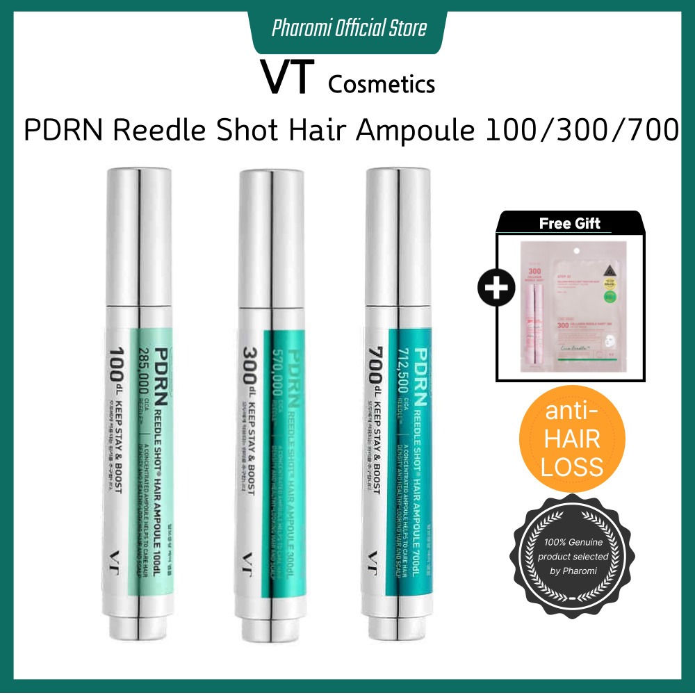 [VT] PDRN Reedle Shot Hair Ampoule 100 / 300 / 700 – ฟื้นฟูจากหนังศีรษะ