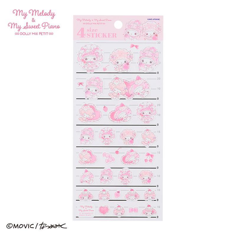 สต็อกพร้อม | Sanrio My Melody & My Sweet Piano DOLLY MIX PETIT Sticker Set (30 ชิ้น)