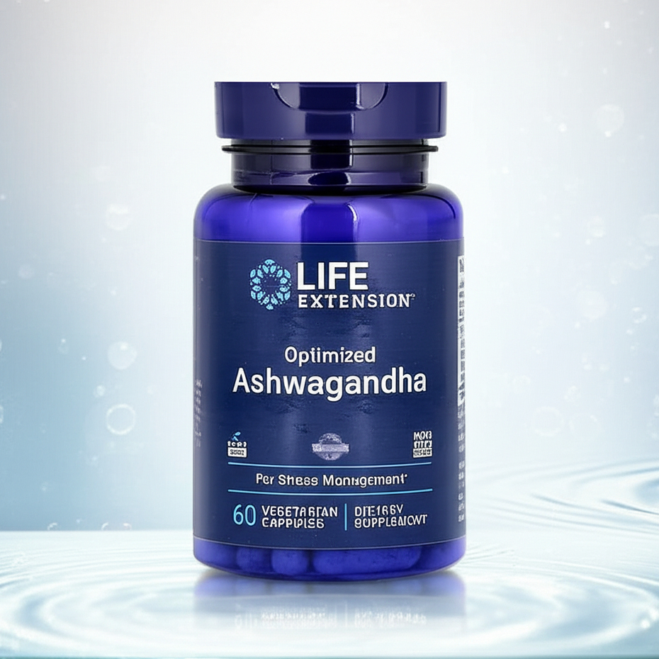 [Life Extension] Optimized Ashwagandha 60 Vegetarian Capsules | Shipping from Korea