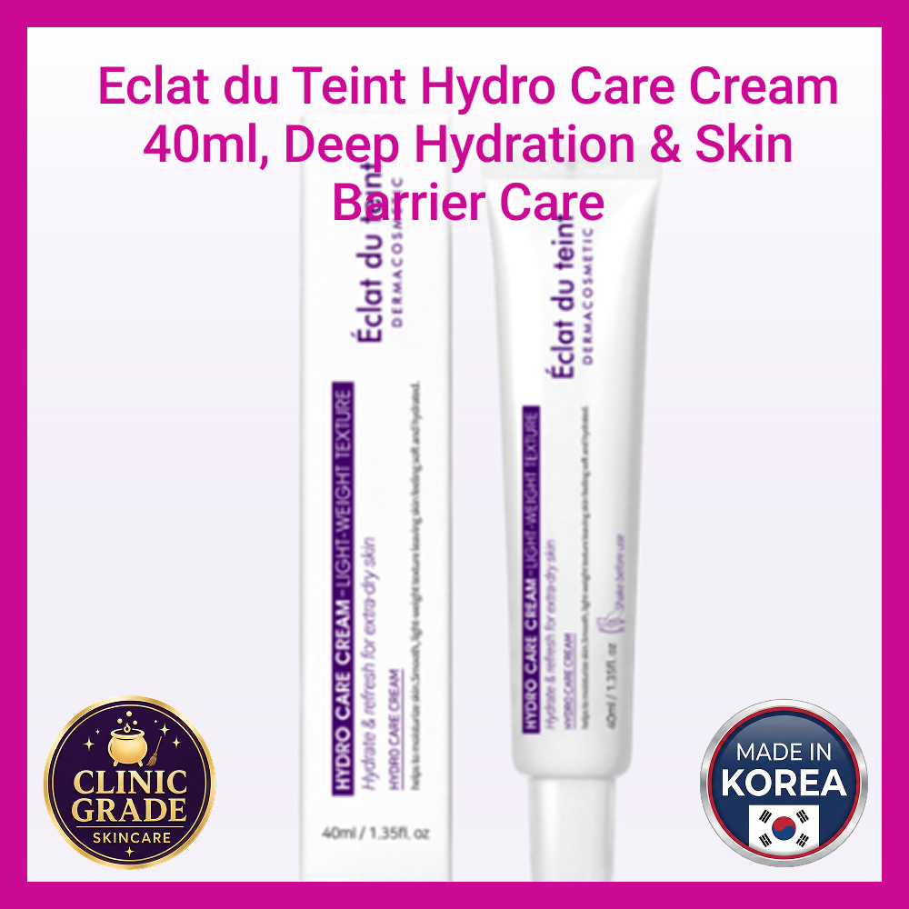 [K-Beauty] Eclat du Teint Hydro Care Cream 40ml, Deep Hydration & Skin Barrier Care