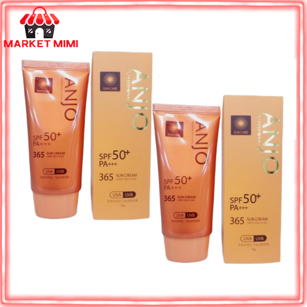 ANJO Professional 365 Sun Cream 70g 1+1 | SPF50+ PA+++ ครีมกันแดดป้องกันรังสียูวีรายวัน | ครีมซันเกา