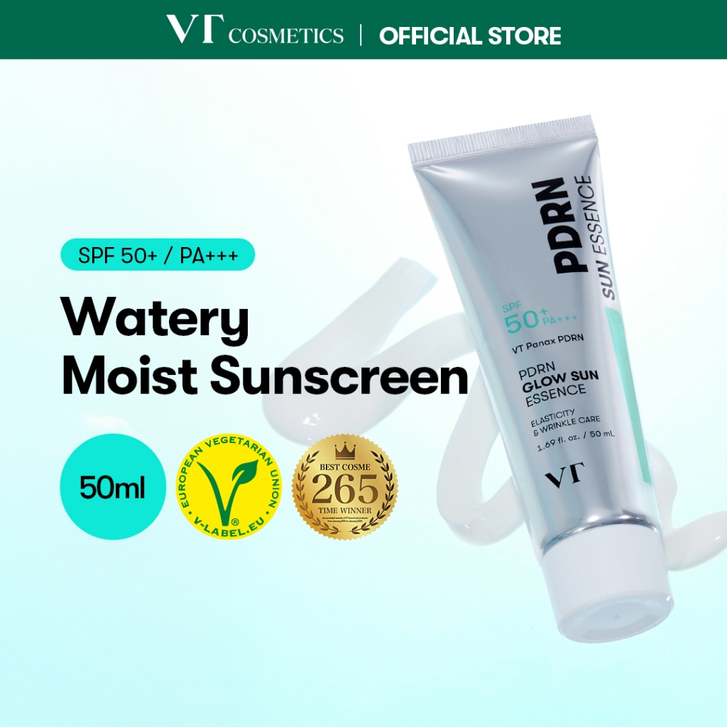 [VT] PDRN Glow Sun Essence 50ml ครีมกันแดด PDRN [Official Flagship]