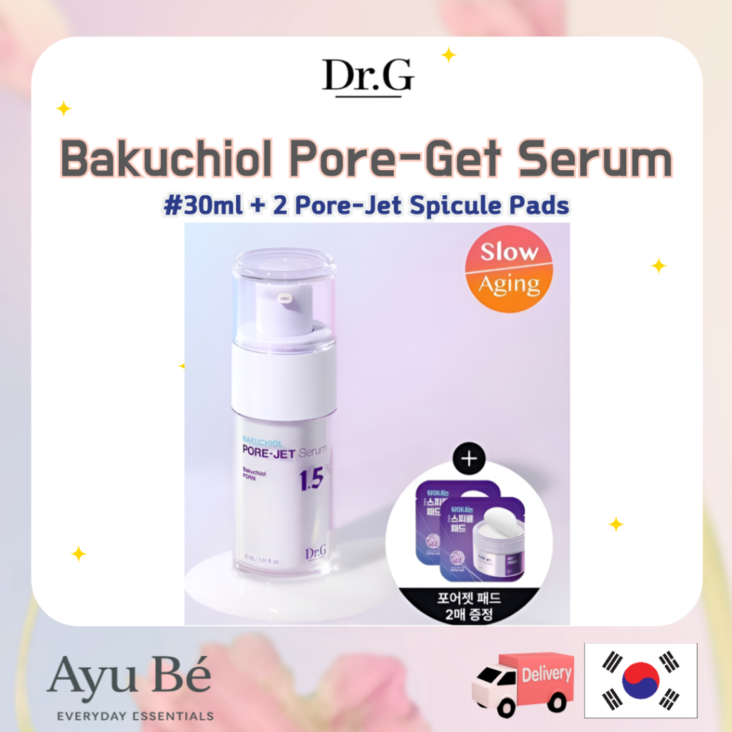 [Dr.G] Red Blemish Pore-Jet Serum Bakuchiol PDRN 30ml + 2 Pore-Jet Spicule Pads – ชุดพิเศษ