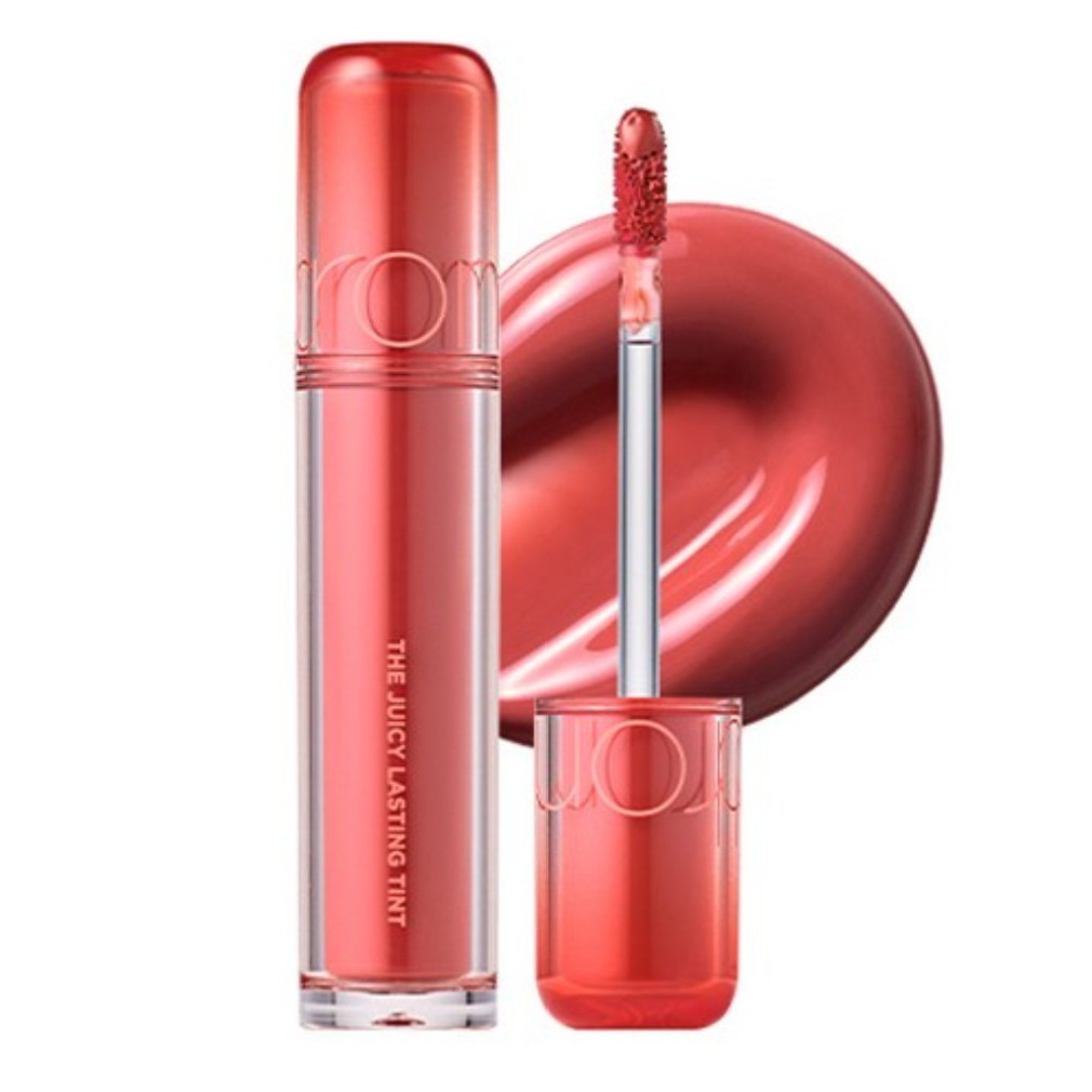 Rom&nd Juicy Lasting Tint 05 พุทรา 1 ชิ้น High Shine Dewy Lip Gloss Moisturizing Liquid ลิปสติก K-Be