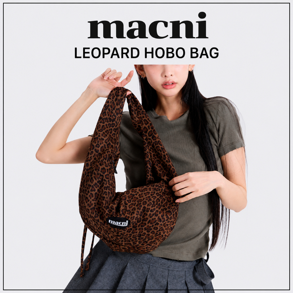 [MACNI] กระเป๋า Hobo Leopard