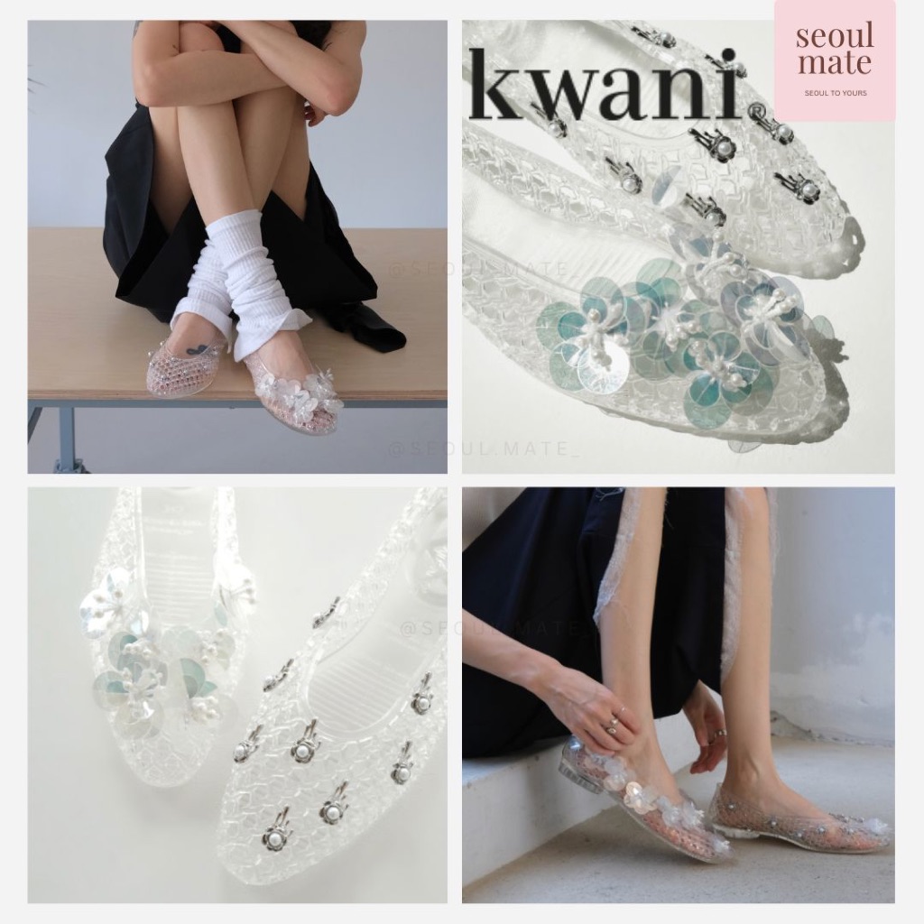 [ จากเกาหลี ] KWANI JinJoo Set Allure Clear Jelly Shoes