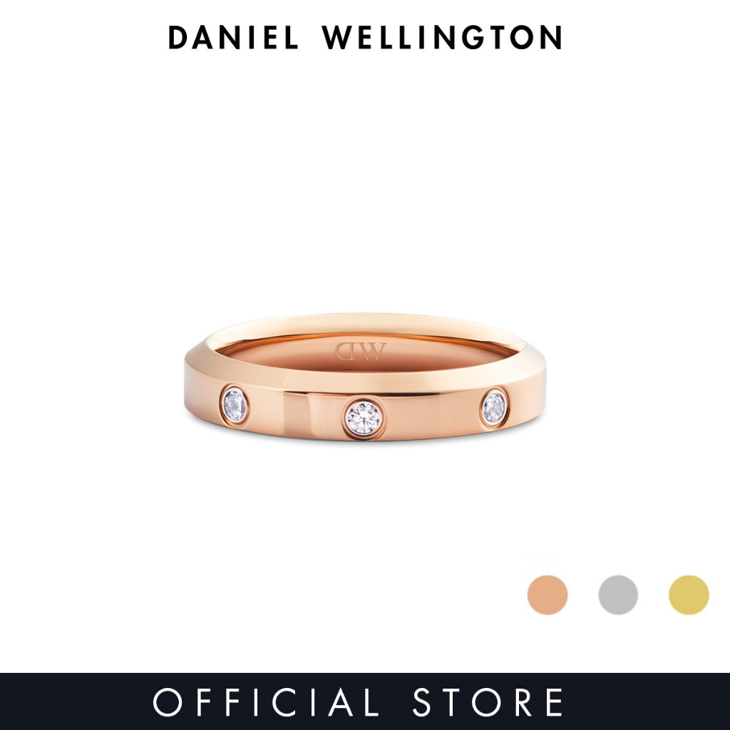 Daniel Wellington Classic Lumine Ring 4.0mm Rose Gold / Silver / Gold Unisex Ring for women and men stainless steel crystal Ring DW Official Authentic Original แหวน ผู้หญิง ผู้ชาย