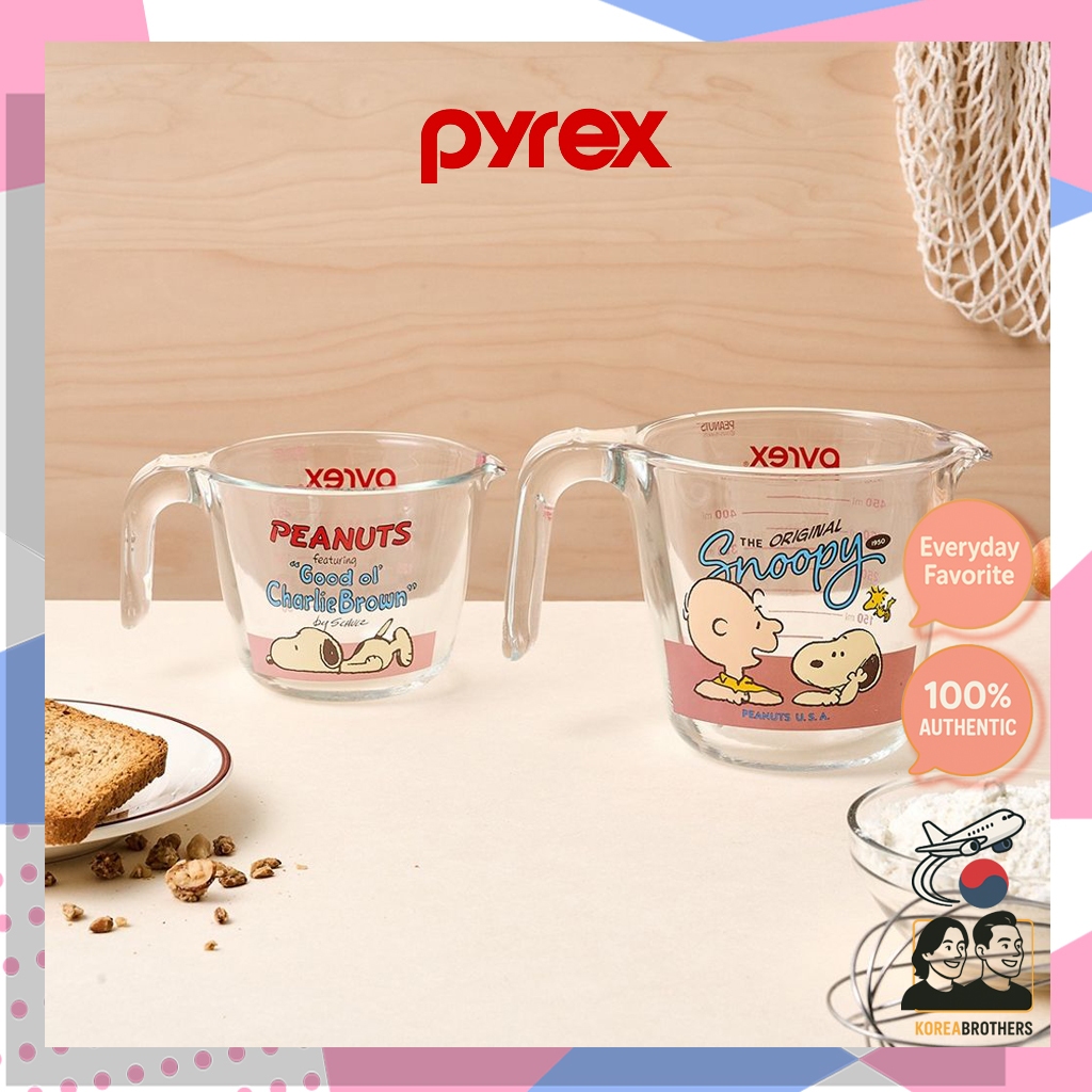 Pyrex / Snoopy In Pink ถ้วยตวงทนความร้อน / 250ml, 500ml