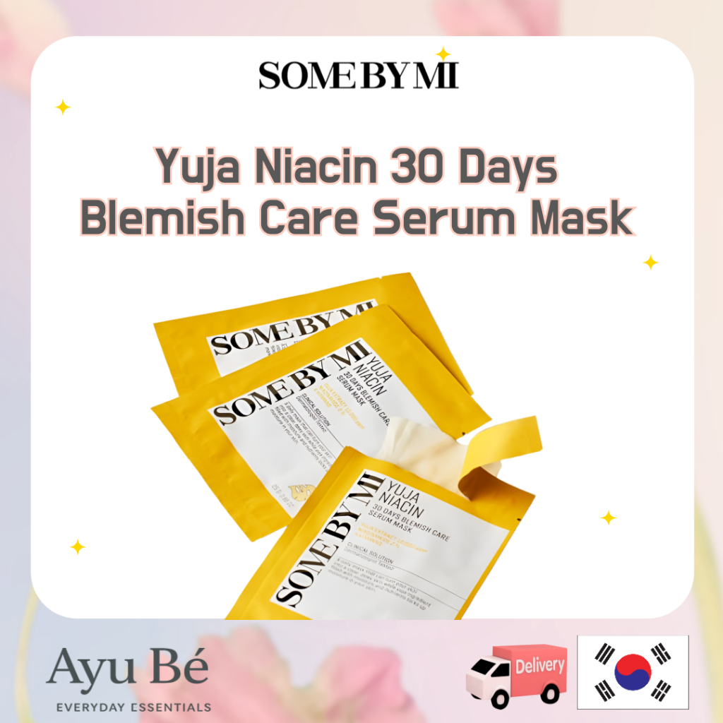 SOME BY MI [SOMEBYMI] บางโดย mi Yuja Niacin 30 Days Blemish Care Serum Mask 10 แผ่น