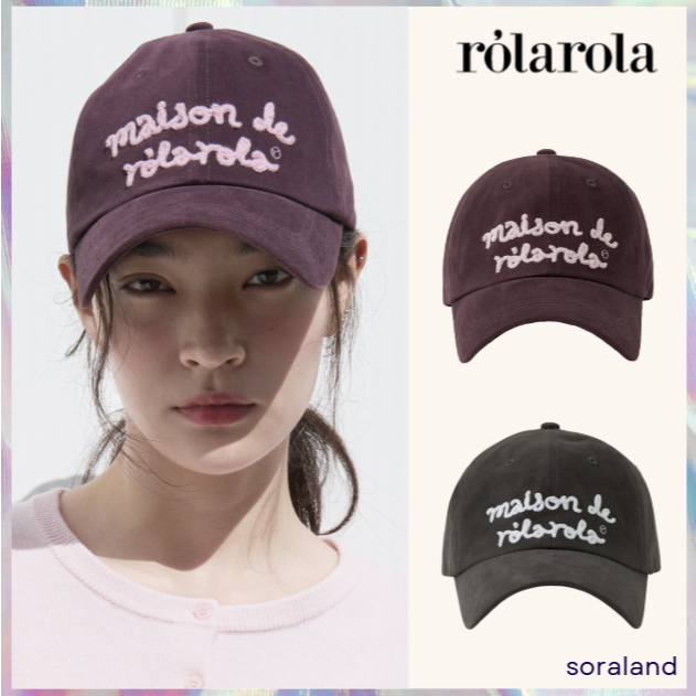 [ROLAROLA] MAISON DE ROLA EMBROIDERY CAP 3 สี