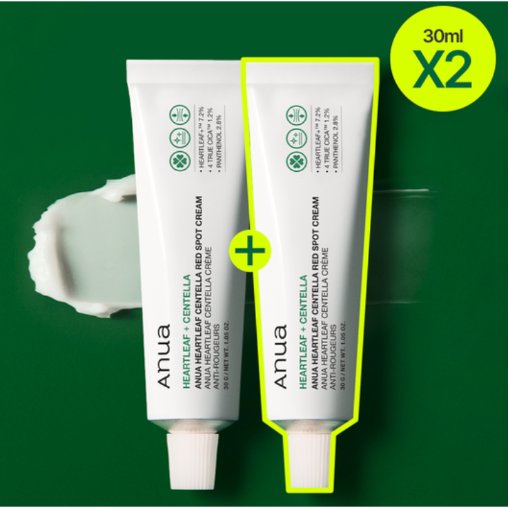 HEARTLEAF + CENTELLA RED SPOT CREAM SET (30G X 2) – CALMING & BLEMISH CARE
