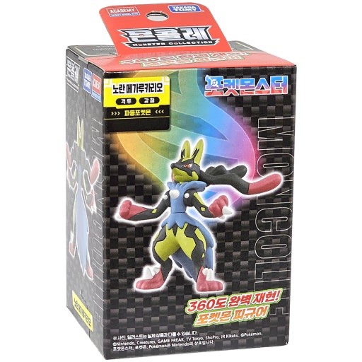 TAKARATOMY Pokémon Moncolle MM Figure – Shiny Yellow Mega Lucario, Roys Pokémon จาก Horizons Series