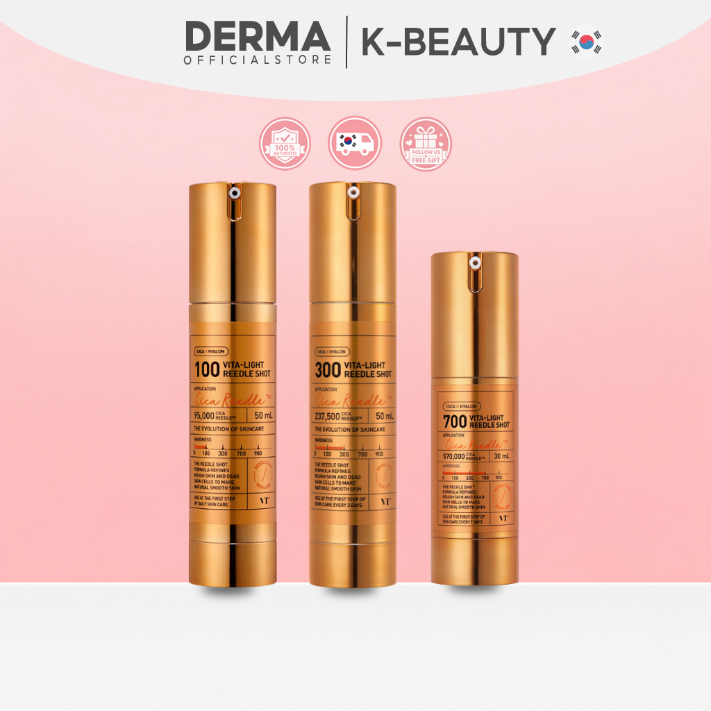 [VT] VITA-LIGHT REEDLE SHOT 100/300 50ml/ 700 30ml Brightening UK เซรั่มวิตามินซี