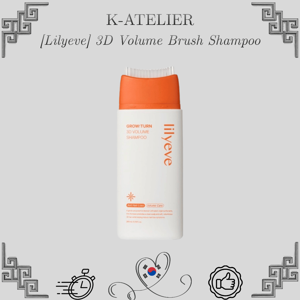 [Lilyeve] Growturn 3D Volume Brush Shampoo 200ml Korean Scalp Care Shampoo by K-Atelier