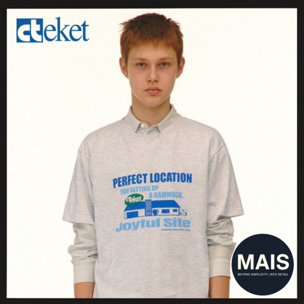 [TEKET] Joyful Tee Melange Grey