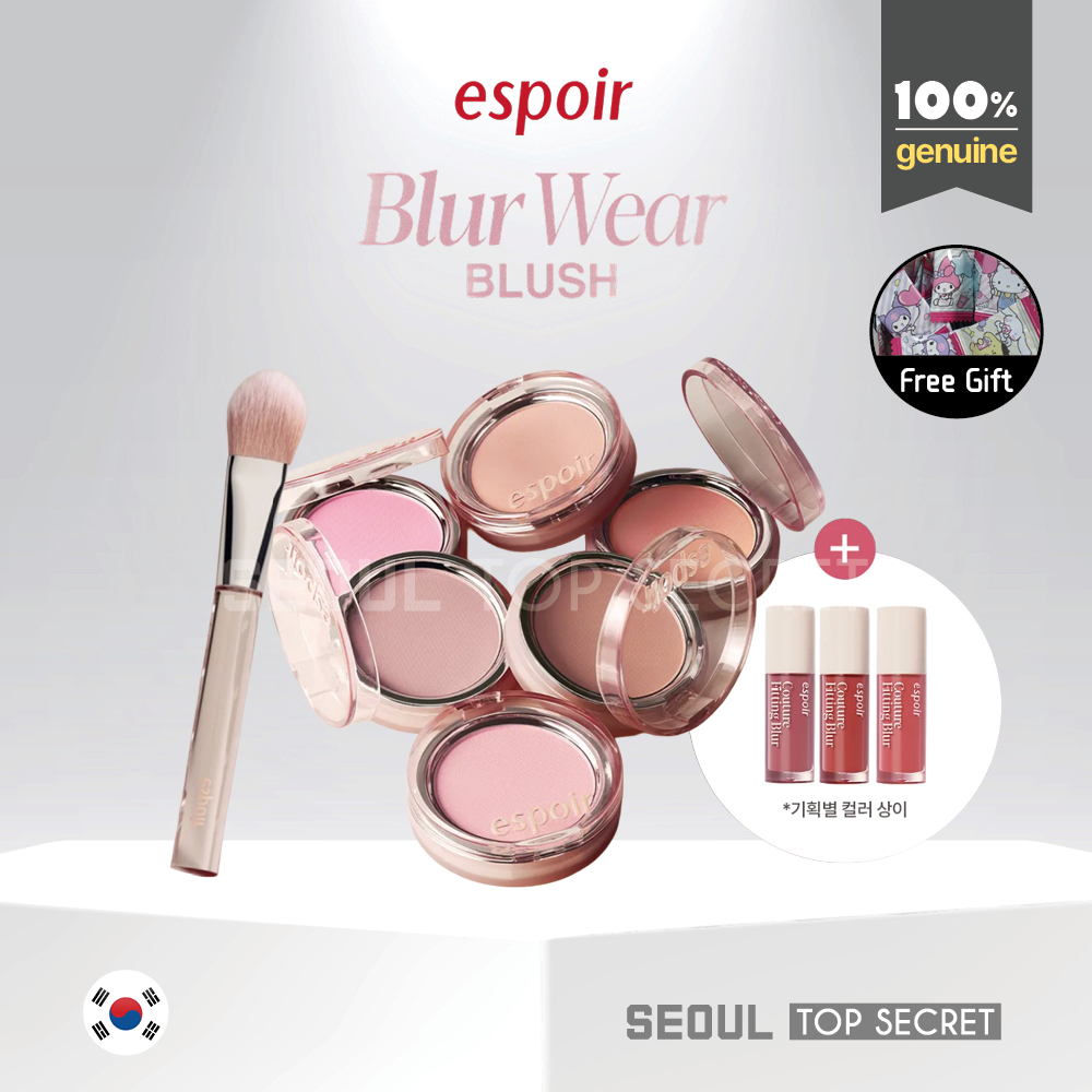 [espoir] Blur Wear Blush 6g 10 Colors +Couture Lip Tint Fitting Blur Mini