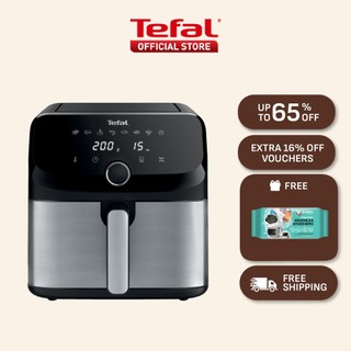 Tefal Easy Fry Mega Digital Air Fryer 7.5L EY855D – XL capacity, Grill, Reheat, Bake, Crisp,Roast