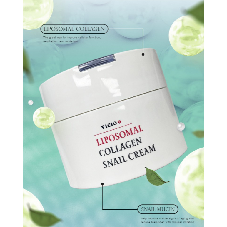 【KVICTO9】LIPOMAL COLLAGEN SNAIL CREAM 100ML – บำรุงผิวให้ชุ่มชื้นล้ำลึกและกระชับผิว