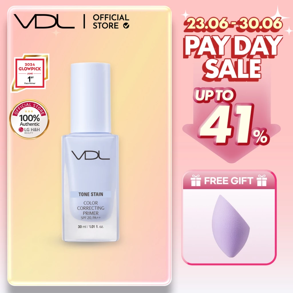 VDL Tone Stain Color Correcting Primer 30ml | Anti-Dullness Brightening Primer