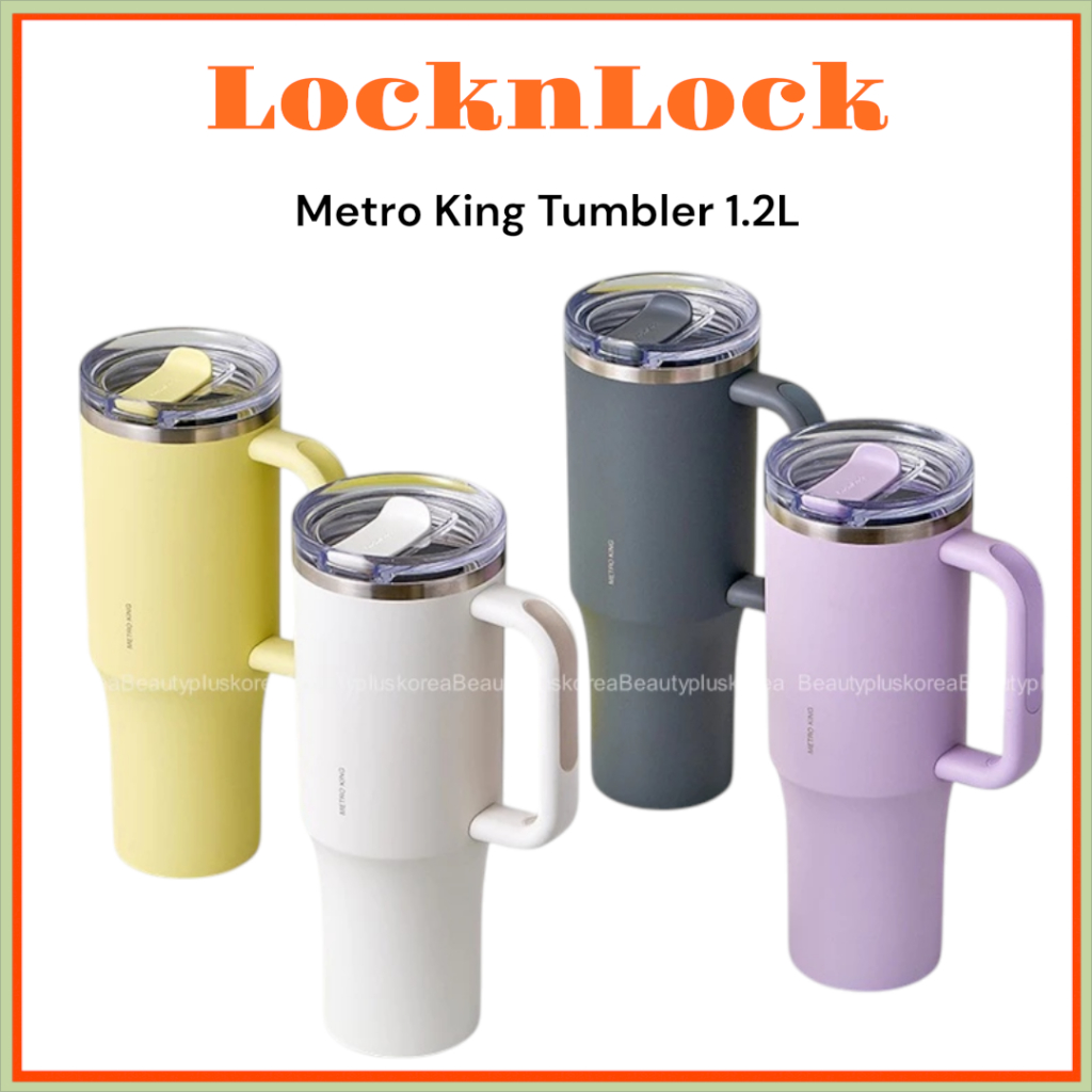 [LocknLock] LocknLock Metro King Tumbler 1.2L (งาช้าง / ม่วง / เหลือง / เทา)