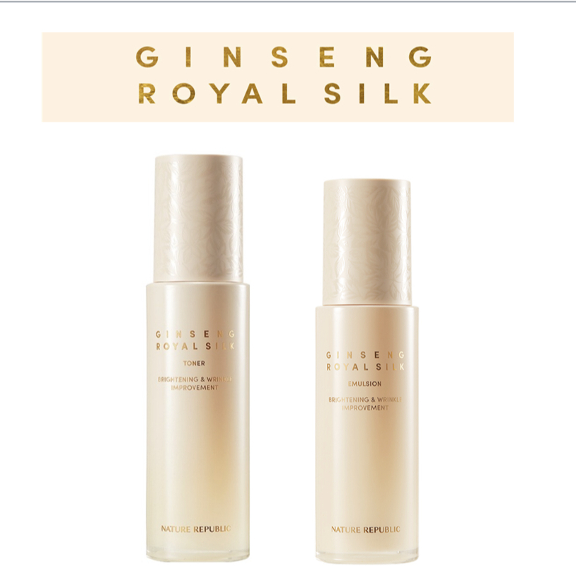 [NATURE REPUBLIC] Ginseng Royal Silk Toner/ Emulsion