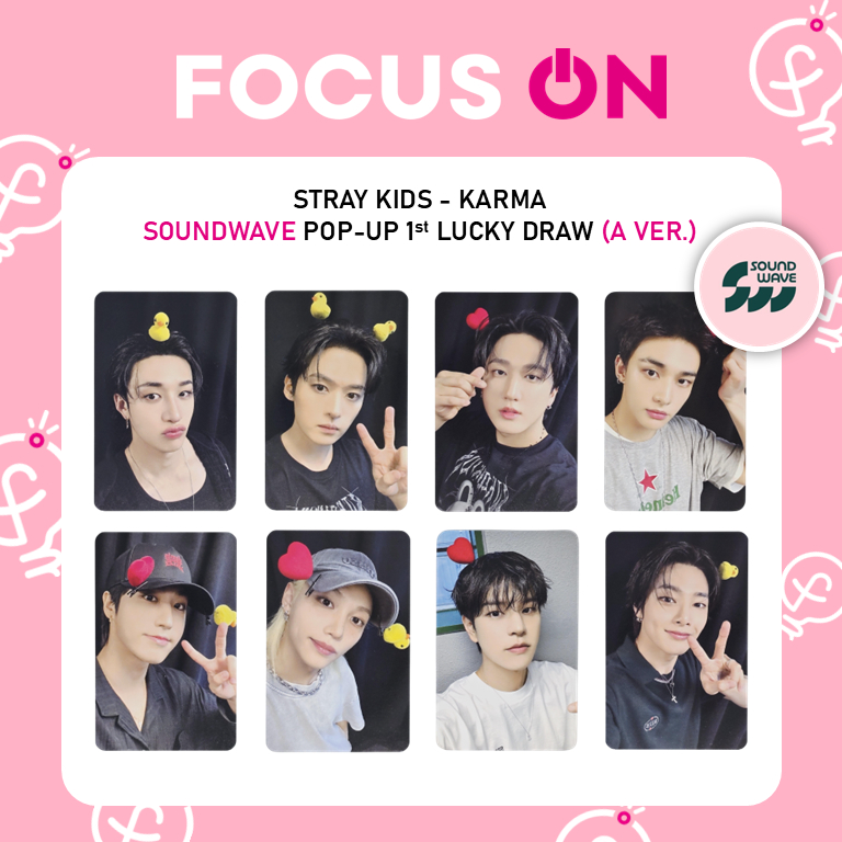 STRAYKIDS POP-UP LUCKYDRAW SOUNDWAVE KARMA PHOTOCARD