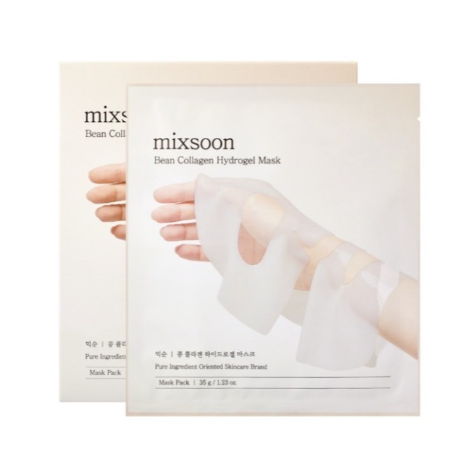 [mixsoon] Bean Collagen Hydrogel Mask (3 แผ่น) | มาส์กหน้ากระชับและให้ความชุ่มชื่น | ส่งตรงจากกรุงเทพเกาหลี