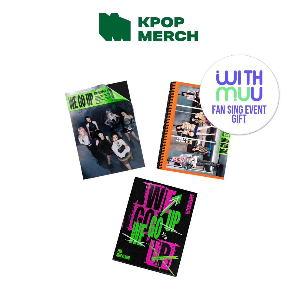 (Withmuu fansign POB) BABYMONSTER 2nd Mini Album [ WE GO UP ]_Photobook ver
