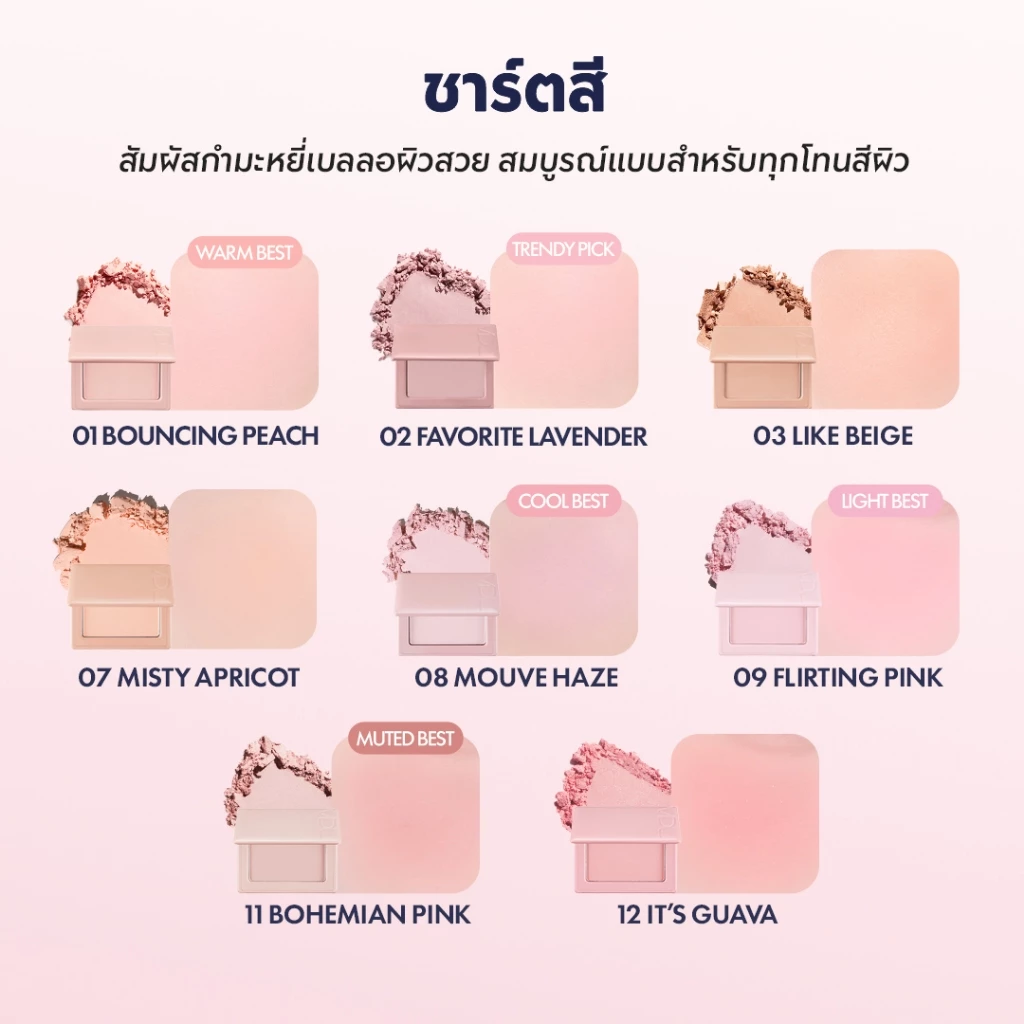 VDL Cheek Blusher บลัชออนเนื้อแมตต์ 4 สี thumbnail 4