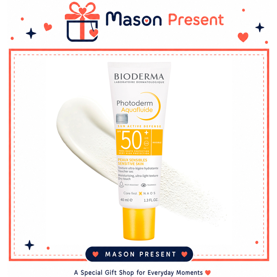 Bioderma Photoderm Aquafluide Sunscreen SPF50+ PA++++ 40ml Lightweight Moisture Sun Cream for Sensit