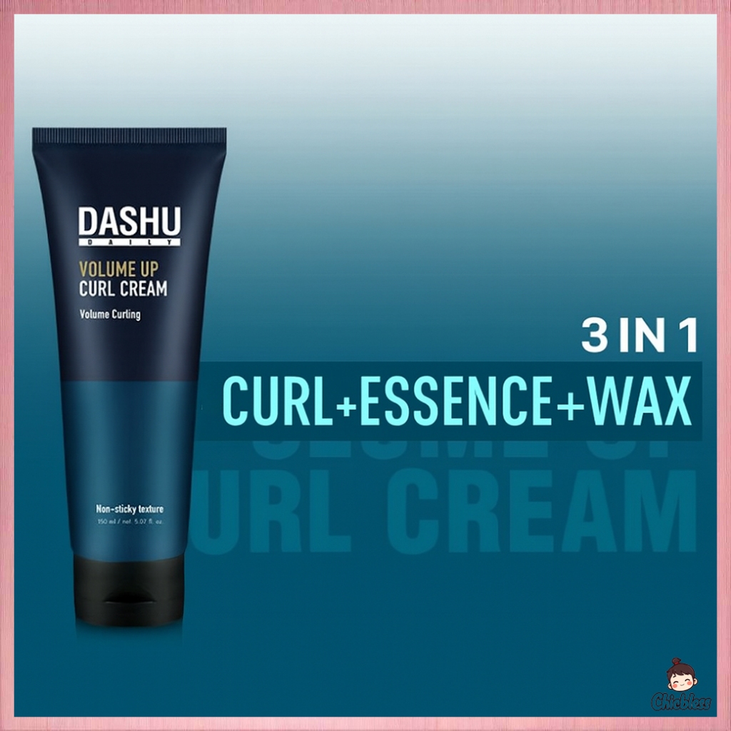 Dashu Daily Volume Up Curl Cream Style Essence Wax 3 in 1 Hair Curling Cream 180ml