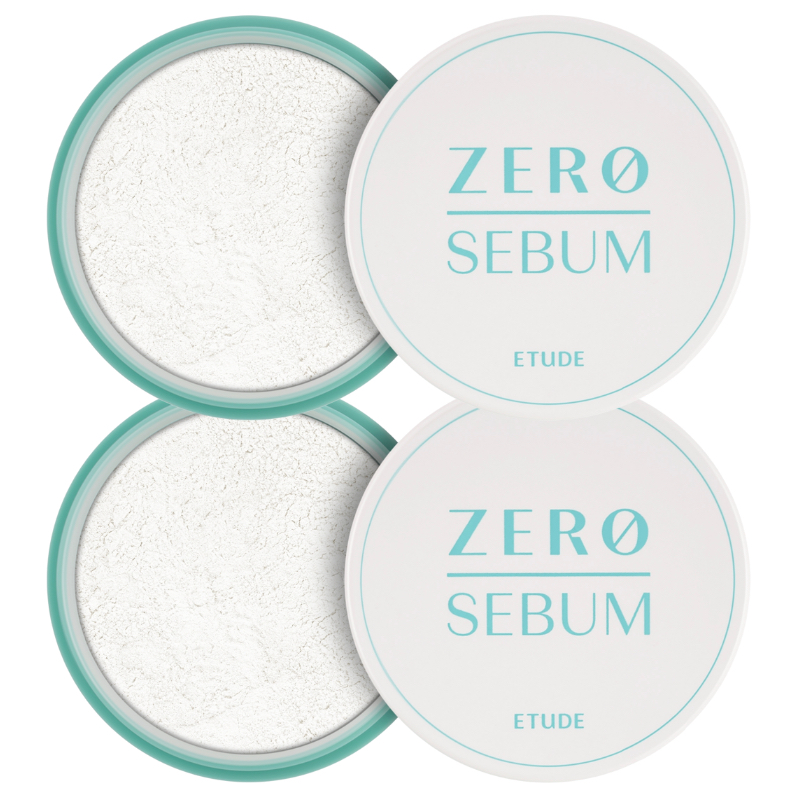 ETUDE Zero Sebum Drying Powder Set (2 ชิ้น) 4g + 4g (วันหมดอายุ: 2029.05)